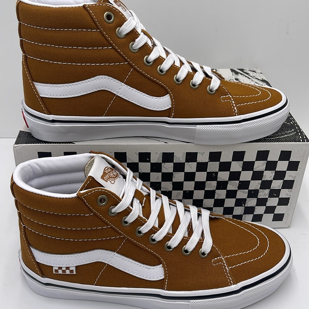 Vans Men’s Skate Sk8-Hi Canvas Golden Brown
VN0A5FCC1M7 Sneakers - Picture 3 of 16